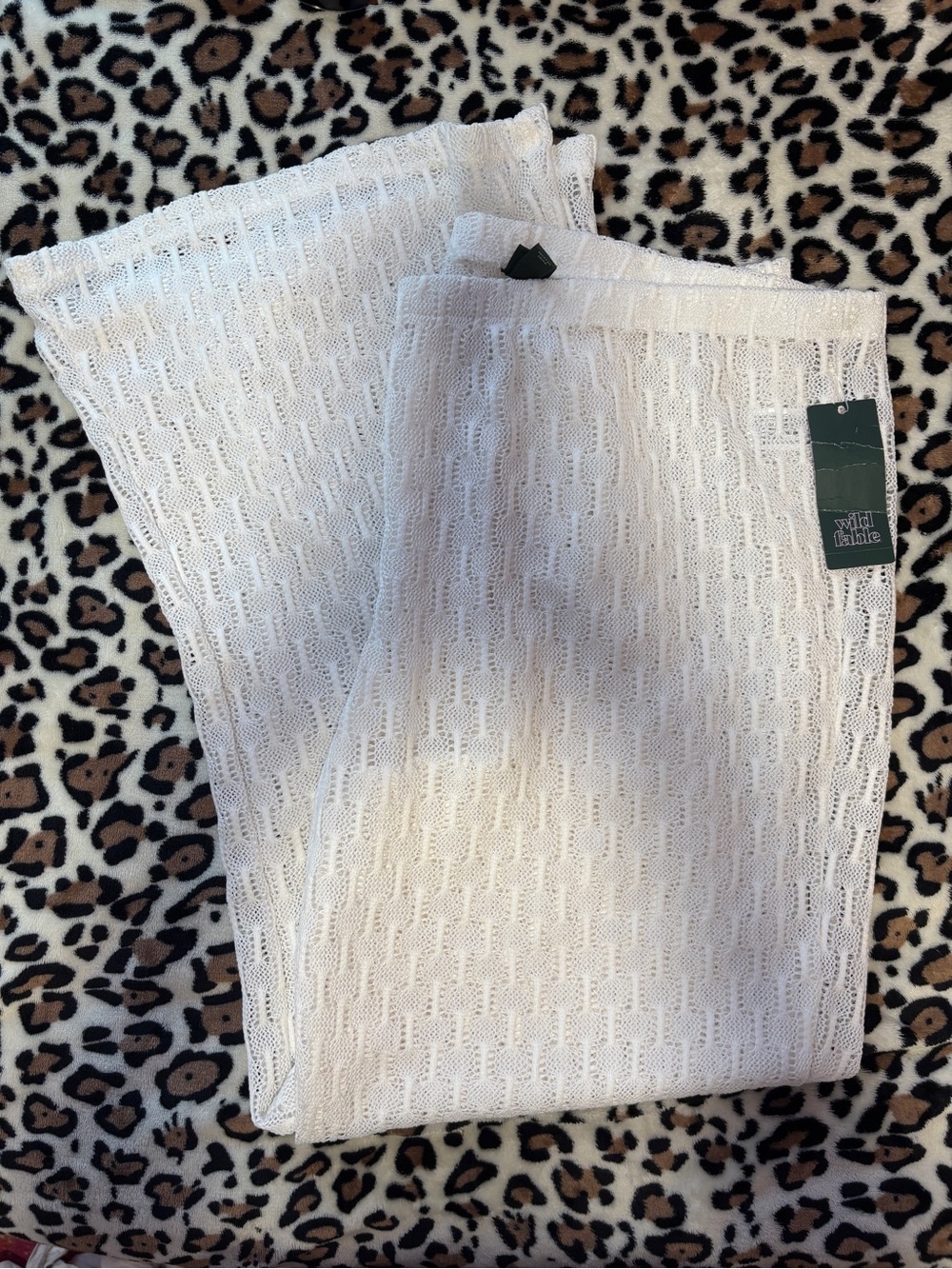 NWT Wild Fable White Crotchet Swim Coverup Pants